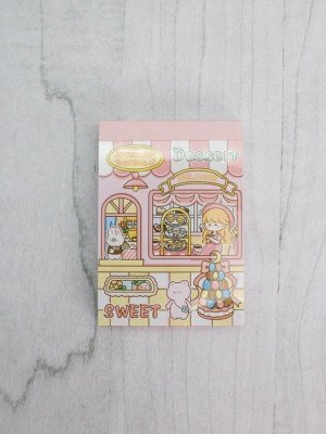 Блокнот отрывной для записей "Lovely stories, cafe", pink