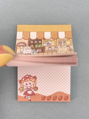 Блокнот отрывной для записей"Lovely stories", orange