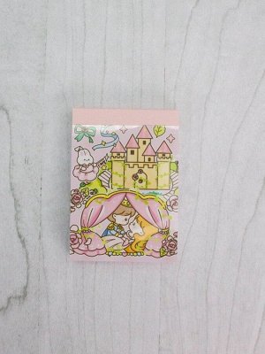 Блокнот отрывной для записей "Lovely stories, castle", pink