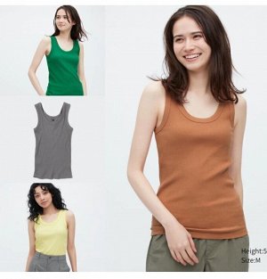 Женская майка в рубчик Uniqlo Япония
