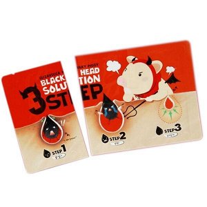 Трёхшаговый набор от чёрных точек Elizavecca Milky Piggy Black Head Solution 3 Step, 6гр