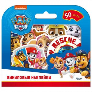 Наклейки виниловые НАБОР 50 штук, ассорти 7 дизайнов, PY, 64854, 665589