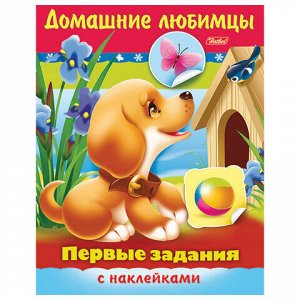 Книжка с наклейками "Тесты и задания", АССОРТИ, А5, 16 стр., HATBER