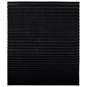 Жалюзи-плиссе, штора тканевая самоклеящаяся BRABIX, 120х180 см, "СТАНДАРТ+", 80 г/м2, цвет черный, 1 шт., 700017