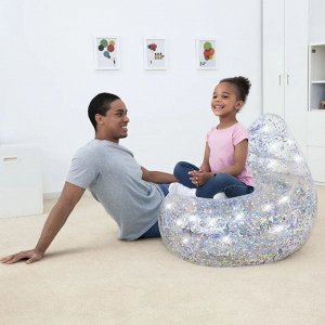 Bestway 75105 Детское надувное кресло Bestway 75105 Glitter Dream 72*72*64 см