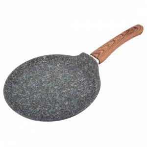 Сковорода блинная 28см.с антипригарным покрытием Grey marble из алюминия