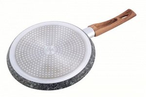 Сковорода блинная 28см.с антипригарным покрытием Grey marble из алюминия