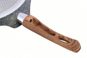 Сковорода блинная 28см.с антипригарным покрытием Grey marble из алюминия