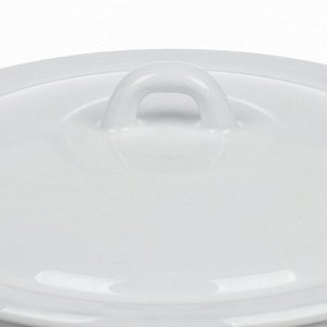 Кастрюля эмалированная сталь, 2.9 л, с крышкой, крышка сталь, цилиндрическая, ЛЗЭП, Corn, С-16111/4Э, индукция