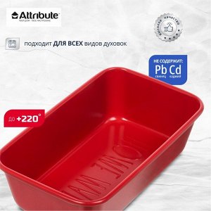Форма для выпечки хлеба углеродистая сталь, 14х24х6.5 см, антипригарное покрытие, Attribute, Amore, ABA104