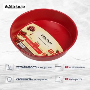 Форма для запекания углеродистая сталь, 4.5 см, антипригарное покрытие, круглая, Attribute, Amore, ABA106