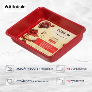 Форма для запекания углеродистая сталь, 16.5х21.5 см, антипригарное покрытие, прямоугольная, Attribute, Amore, ABA101