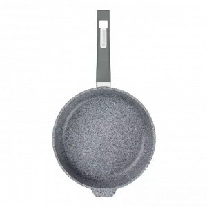 Сковорода литой алюминий, 18 см, антипригарное покрытие, Мечта, Premium grey, серая, съемная ручка, 18901