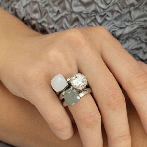 Кольцо Firenze white 16.5 мм Qudo