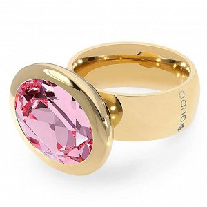Кольцо TIVOLA big G light rose  17.2 мм Qudo