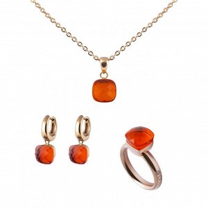 Кольцо Firenze orange glow 16 мм Qudo