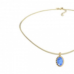 Колье TIVOLA UNICA big (G/P) Royal blue delite 3cm Qudo
