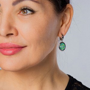 Серьги Creole TIVOLA small (S/P) Silky sage delite Qudo