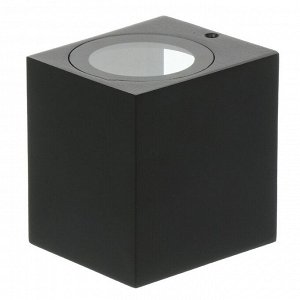 Светильник фасадный General Lighting Systems, GWL-MR16-GU10-S-IP65, накладной, 8х8 см, 1 лампа, IP65, квадратный, черный