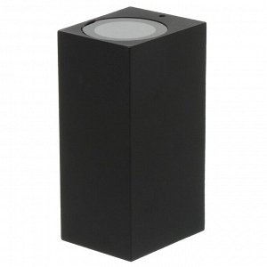 Светильник фасадный General Lighting Systems, GWL-2MR16-GU10-S-IP65, накладной, 8х15 см, 2 лампы, IP65, квадратный, черный