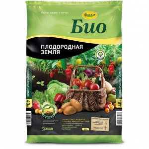 Грунт Био, плодородная земля, 40 л, Фаско