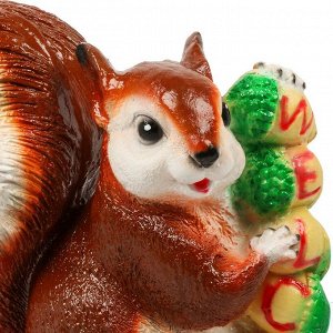 Фигурка садовая Белка с желудями, 25х25 см, гипс, Гарденвилл, 12