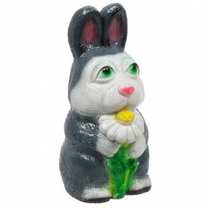Фигурка садовая Кролик с ромашкой, 14х31 см, гипс, 374