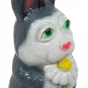 Фигурка садовая Кролик с ромашкой, 14х31 см, гипс, 374