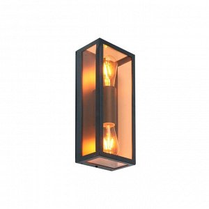 Светильник фасадный General Lighting Systems, Лофт, накладной, 50 Вт, металл, 14.5х37 см, черный, золотой