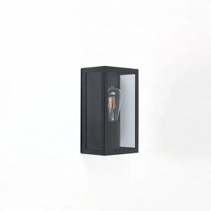 Светильник фасадный General Lighting Systems, Лофт, накладной, 50 Вт, металл, 17х26 см, черный, дымчатый