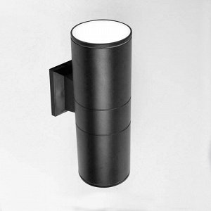 Светильник фасадный General Lighting Systems, Цилиндр, накладной, 100 Вт, металл, 9х26 см, черный