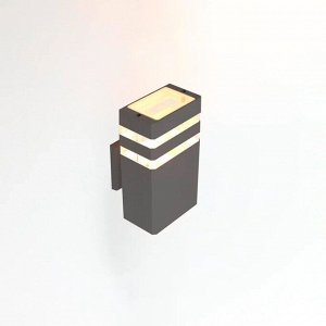 Светильник фасадный General Lighting Systems, Катет, накладной, 50 Вт, металл, 11х20 см, графит