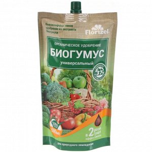 Удобрение Биогумус, универсальное, гель, 500 мл, Florizel
