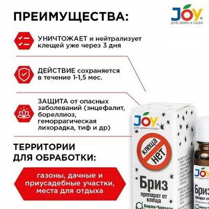Инсектицид Бриз, от клещей, жидкость, 12 мл, Joy