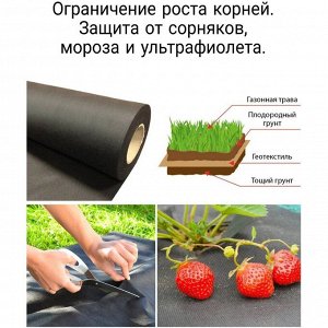 Материал укрывной Геотекстиль, 70 г/м2, Изолайк Geo 70, 1.6х25 м