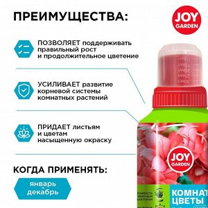 Удобрение Garden, для комнатных цветов, универсальный, 250 мл, Joy