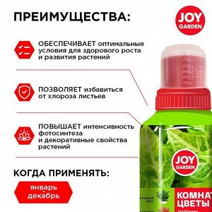 Удобрение Garden, для комнатных растений, жидкость, 250 мл, Joy