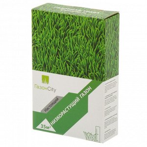 Семена Газон, Настоящий Низкорастущий, 1 кг, коробка, ГазонCity