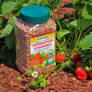 Удобрение Ароматная клубника, комплексное, минеральный, гранулы, 1200 г, БиоМастер