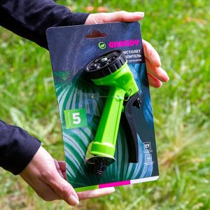 Пистолет для полива 5 режимов, быстросъемный, Grandy, JS-9306