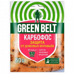 Инсектицид Карбофос, от муравьев, гранулы, 60 г, Green Belt