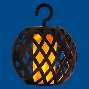 Гирлянда садовая Uniel, USL-S-120/PM2000 FIRE BALLS, на солнечной батарее, подвесной, пластик, 80 светодиодов, черная