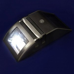 Фонарь садовый Uniel, Sensor USL-F-164/MT170, на солнечной батарее, настенный, 0.3 Вт, металл, 75х17 см