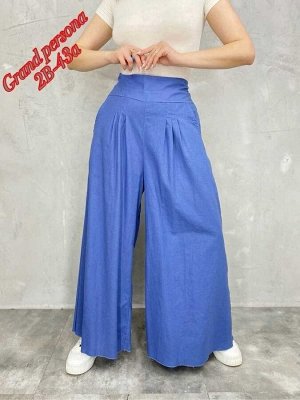 Женские брюки. Ткань: лен Размер: 3XL(48-50-52),4XL(52-54-56),5XL( 54-56-58),6XL(58-60-62)