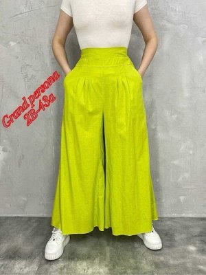 Женские брюки. Ткань: лен Размер: 3XL(48-50-52),4XL(52-54-56),5XL( 54-56-58),6XL(58-60-62)