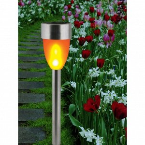 Фонарь садовый Uniel, Metal Torch USL-S-187/MM360, на солнечной батарее, грунтовый, металл, 5х36 см