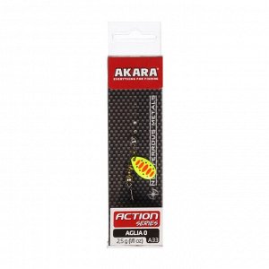 Блесна вращающаяся Akara Action Series Aglia 0, 2.5 г, цвет A33