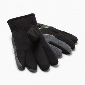 Перчатки мужские двухслойные MINAKU, 26 см, серые, хаки