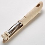 Овощечистка с 3 видами лезвий из нержавеющей стали мультифункциональная BE-5382 &quot;Ecoline vanilla&quot; бежевая