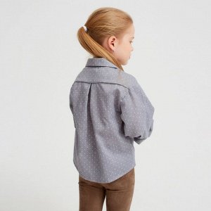 Рубашка детская MINAKU: Cotton collection цвет серый 110